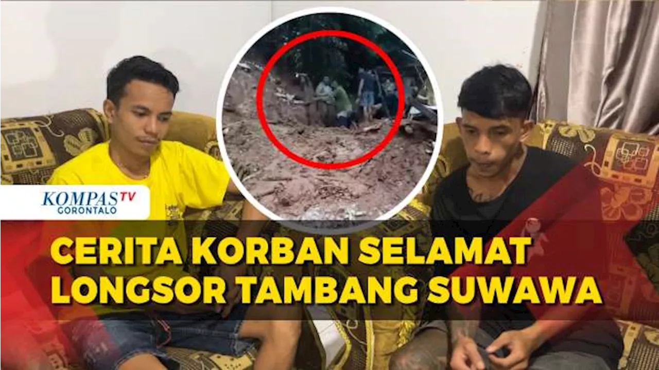 Cerita 2 Korban Longsor Tambang Emas Suwawa Saat Terjebak Hingga 8 Jam Dalam Lubang Tambang