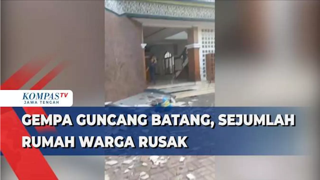 Gempa Guncang Batang, Sejumlah Rumah Warga Rusak