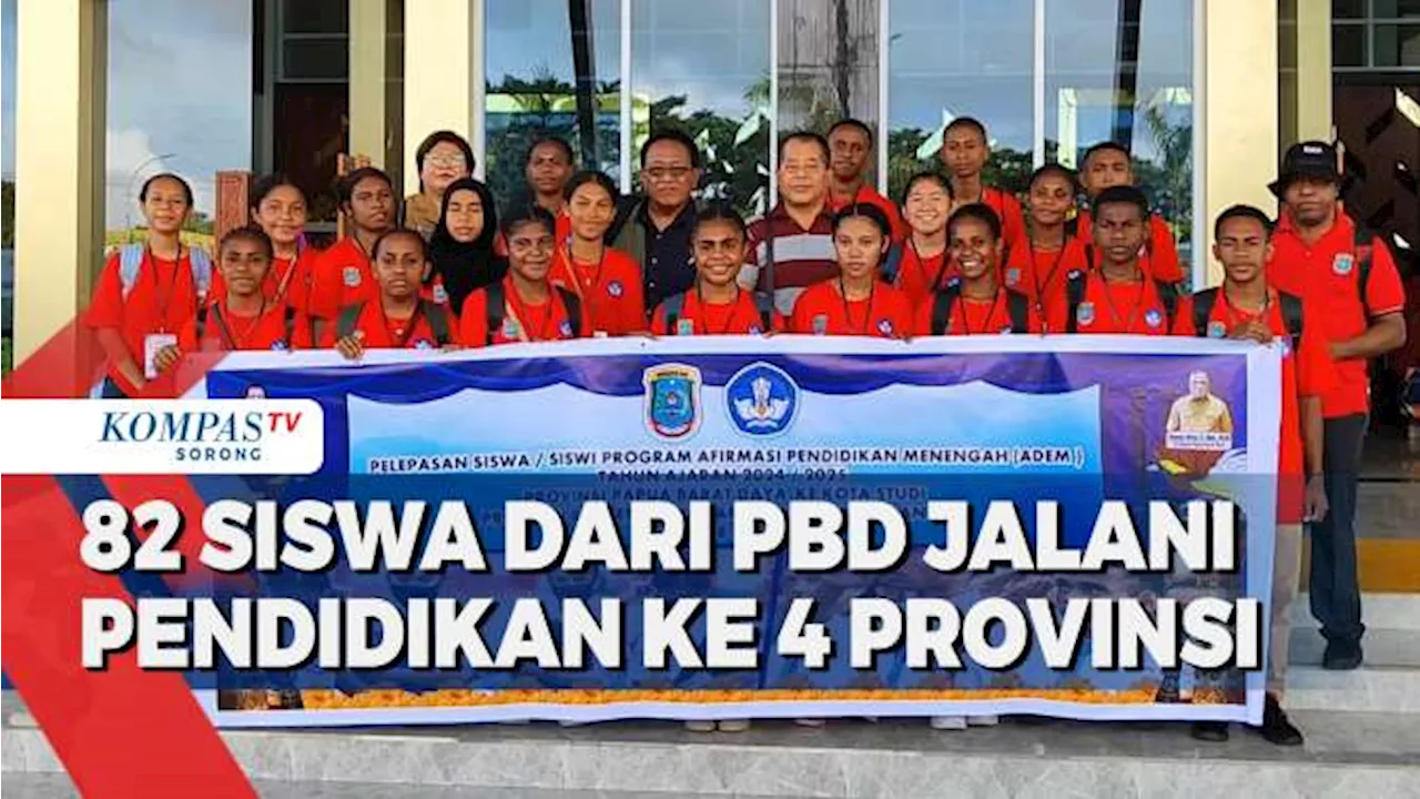 Provinsi Papua Barat Daya Berangkatkan 82 Siswa Ikut Program Afirmasi Pendidikan Menengah