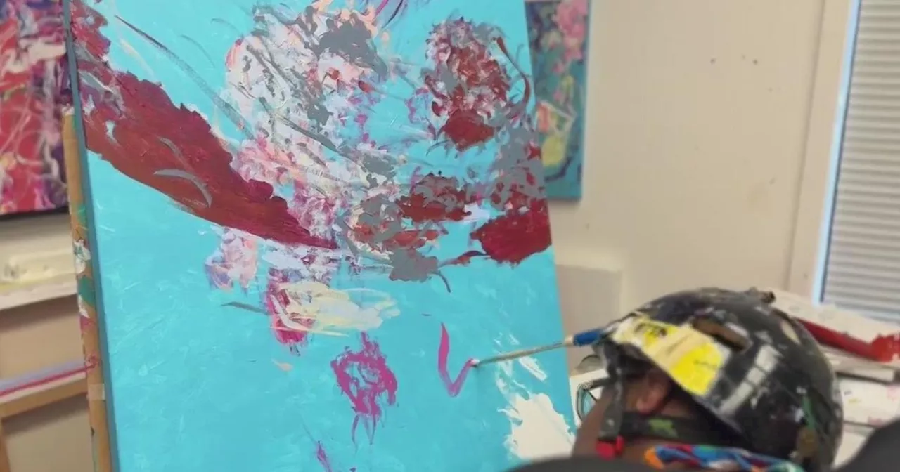 North Bay woman living with cerebral palsy shares passion for art