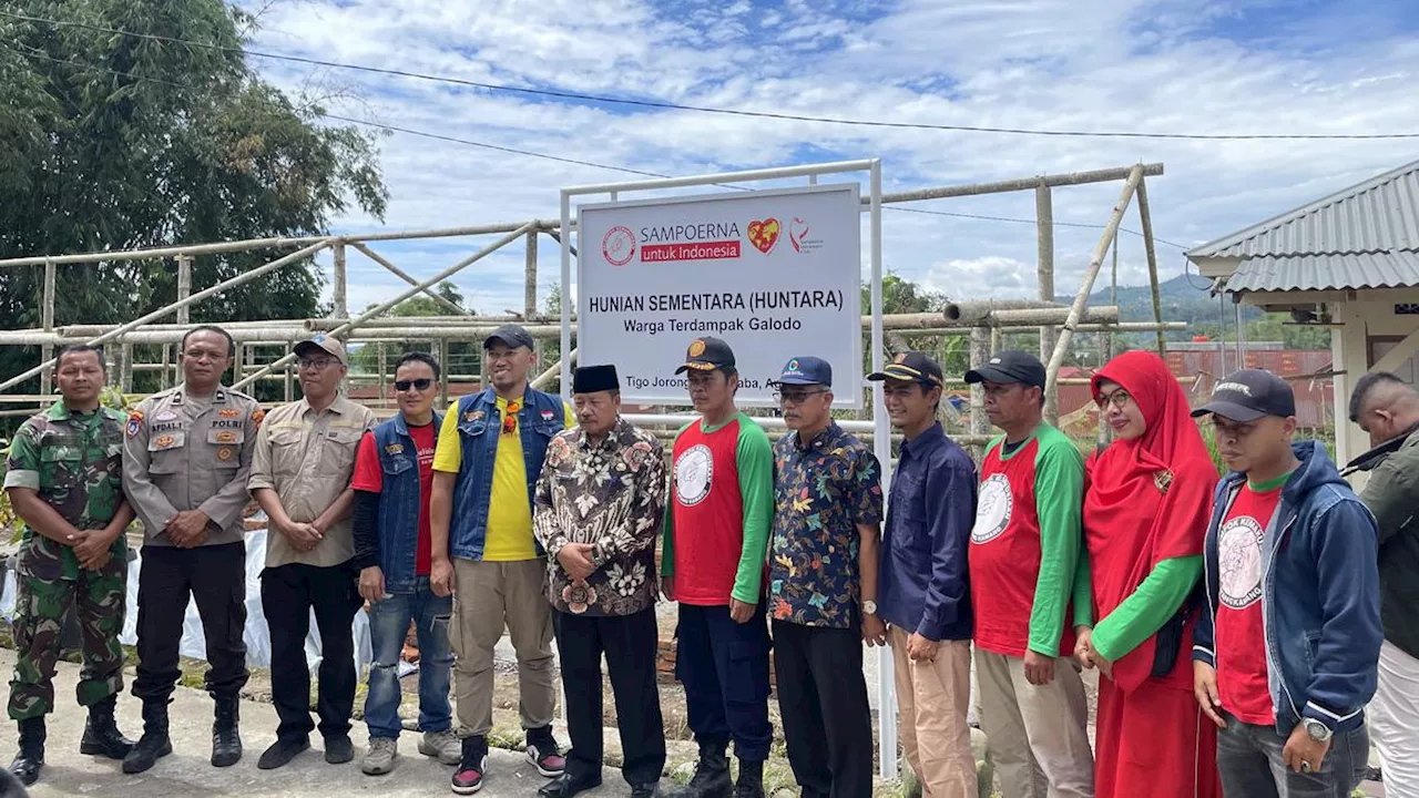 Bantuan Hunian Sementara untuk Warga Terdampak Banjir Lahar Hujan di Agam