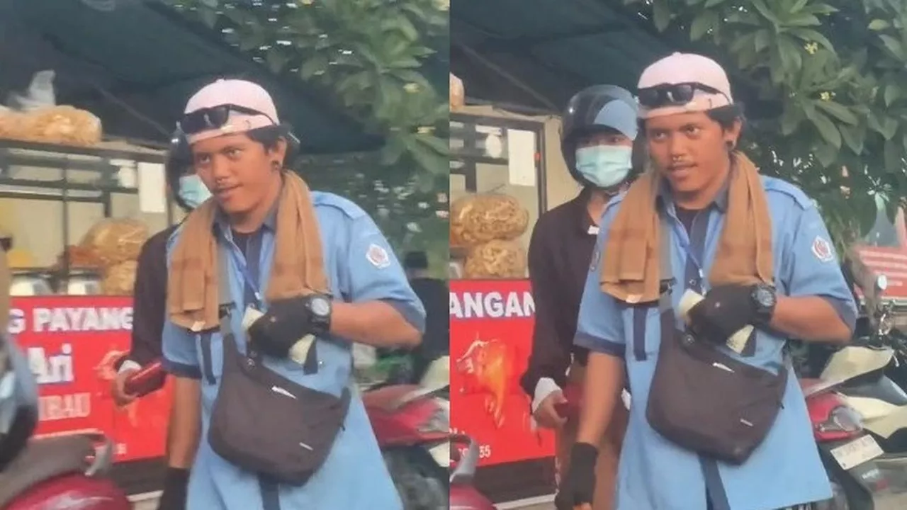 Viral Penampakan Tukang Parkir Mirip Bruno Mars, Netizen Terpingkal: Mas Bruno Lagi Kerja Freelance