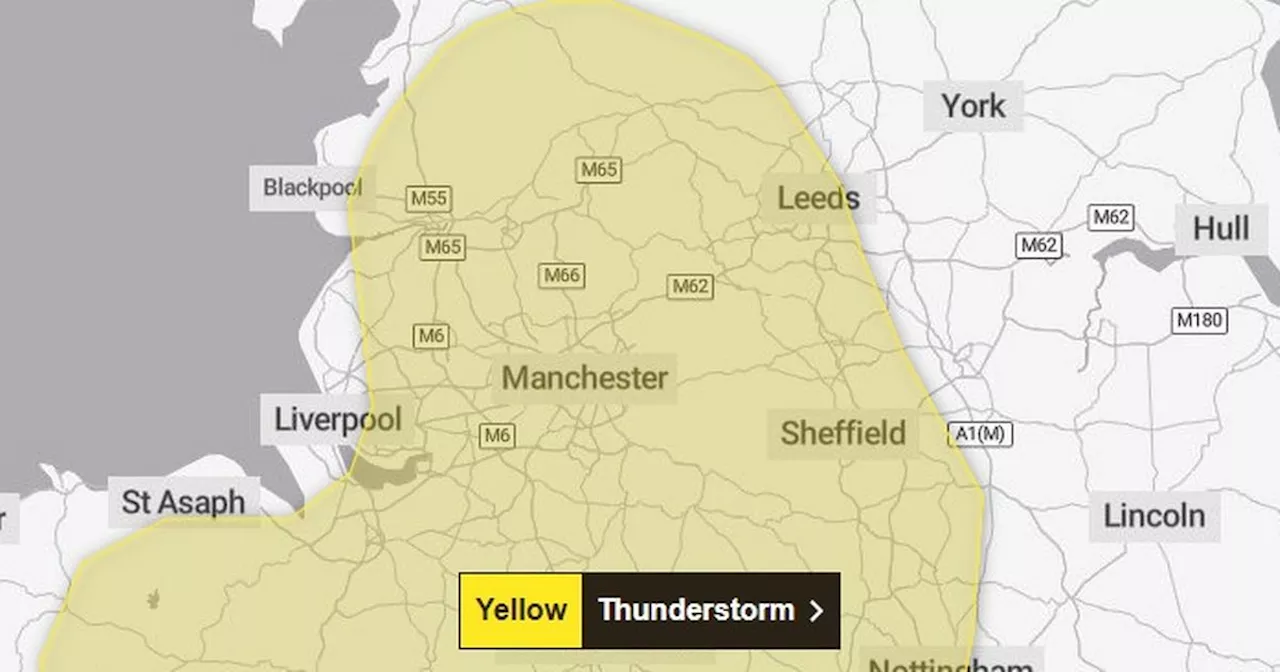 Lancashire weather warning issued as 10-hours of storms and floods to hit today