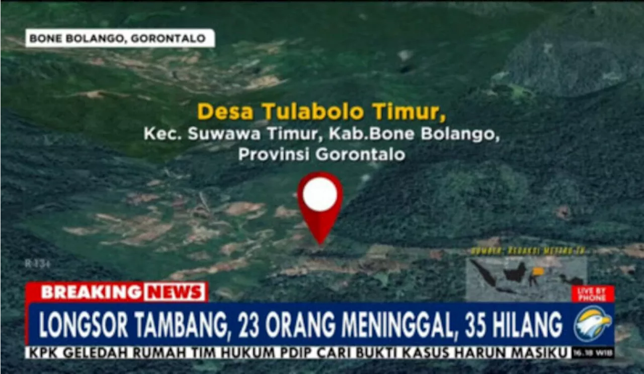 Ini Identitas 23 Korban Jiwa Longsor Tambang Emas Bone Bolango