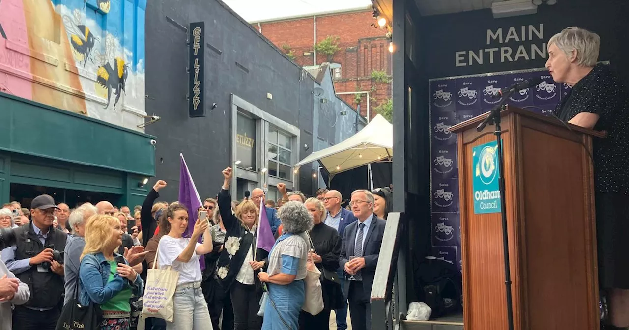 Julie Hesmondhalgh leads celebrations as Oldham Coliseum saved after U-turn