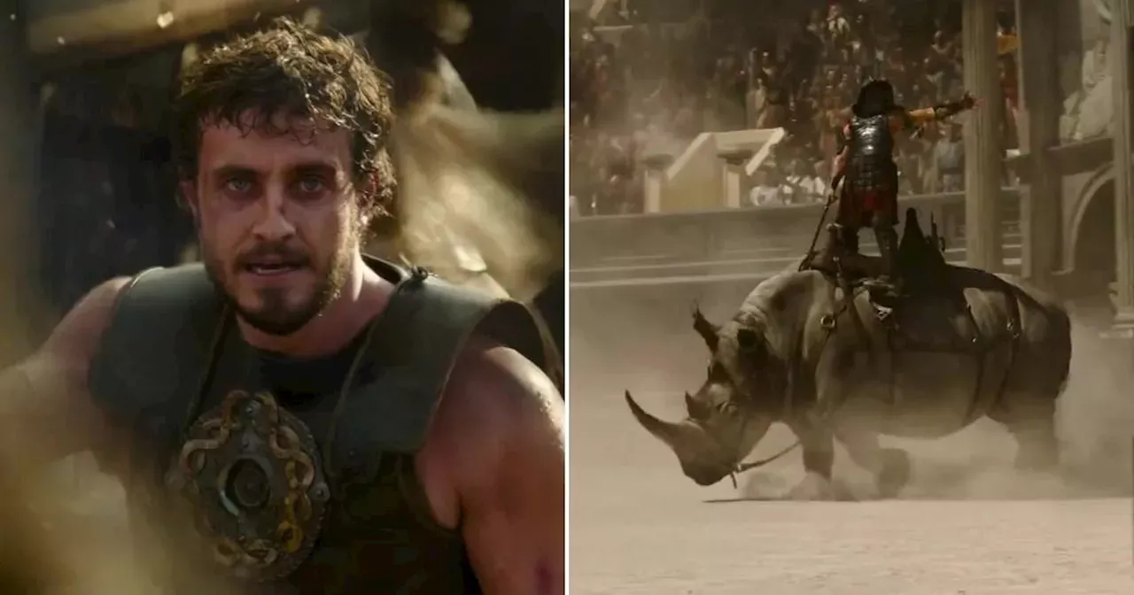 Surprise Cameo In Gladiator 2 Trailer As Paul Mescal Battles A Rhino ...