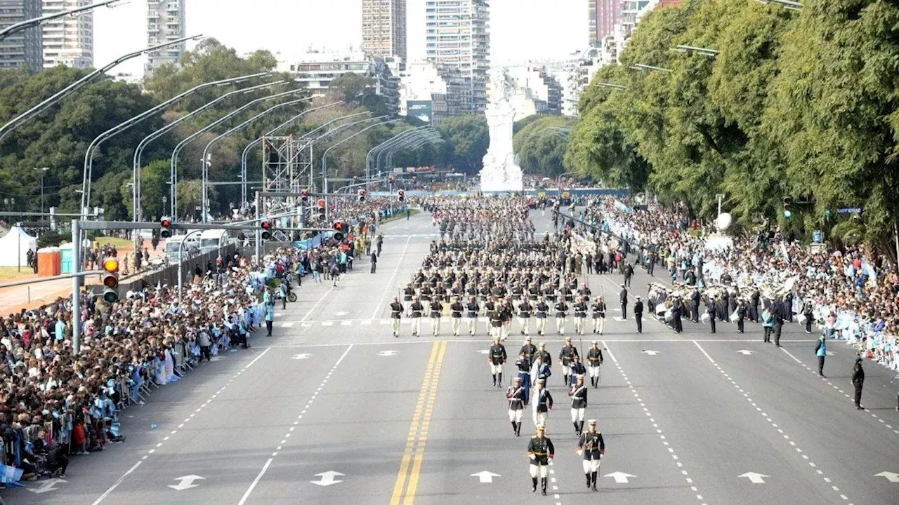 Javier Milei Desfile militar por el 9 de Julio hora, recorrido y