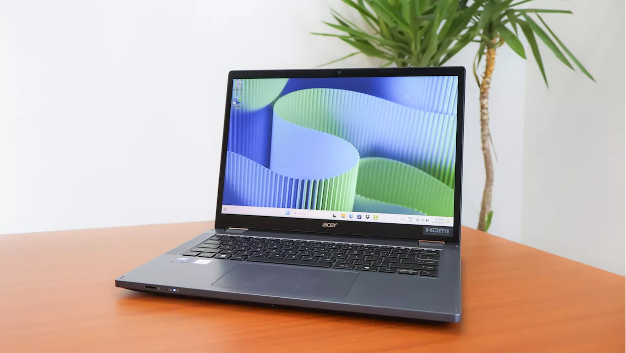 The Acer TravelMate P4 Spin 14 is a powerful laptop with AI for busy, mobile professionals