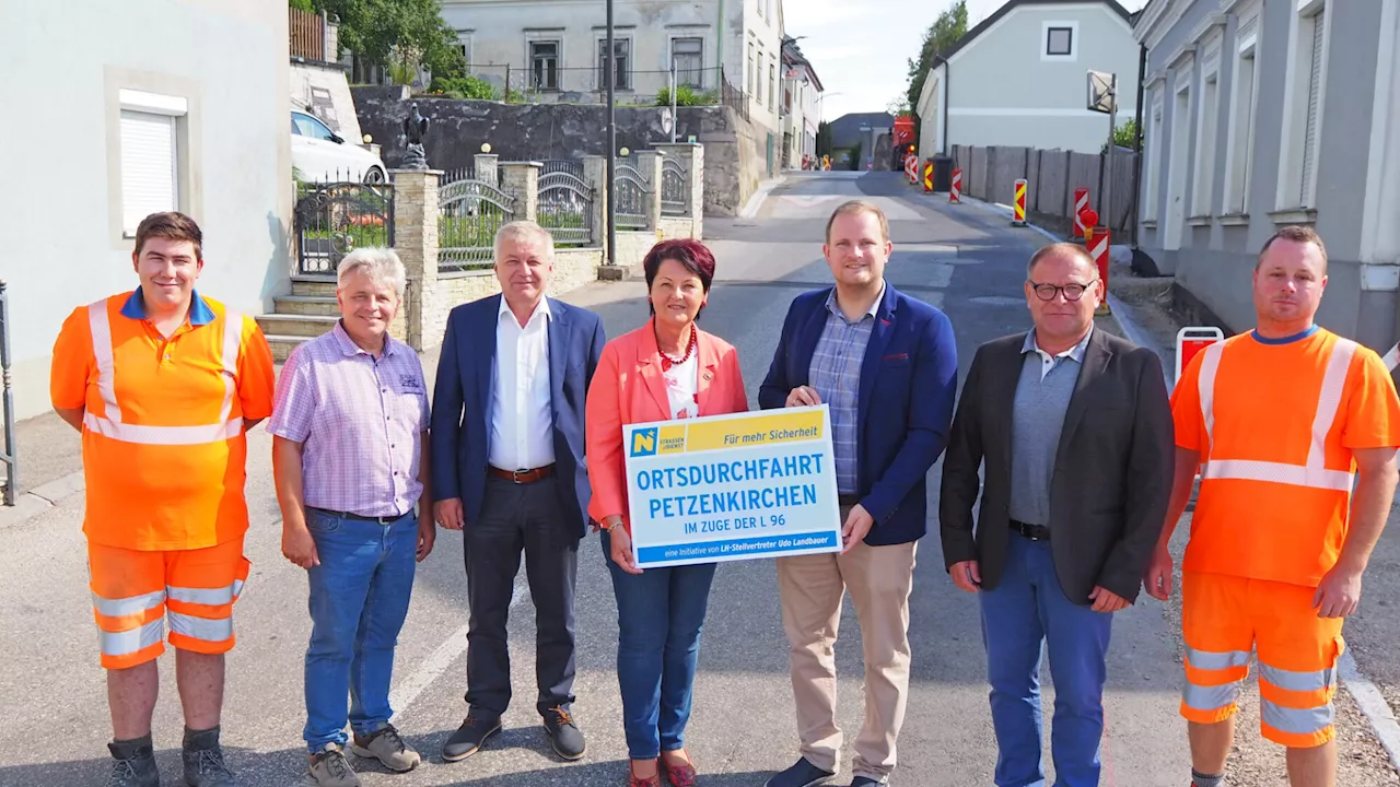 Baustelle bei Ortsdurchfahrt in Petzenkirchen dauern bis August