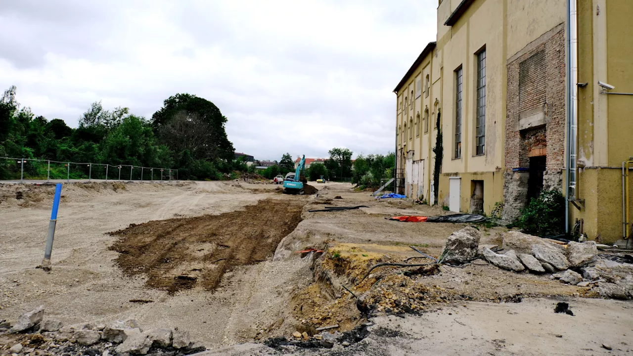 Neuer Radweg durch das St. Pöltner Glanzstoff-Areal in Arbeit