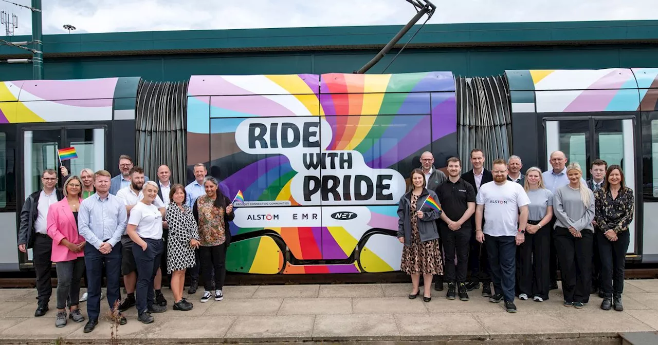 Rainbow tram introduced on Nottingham network ahead of pride