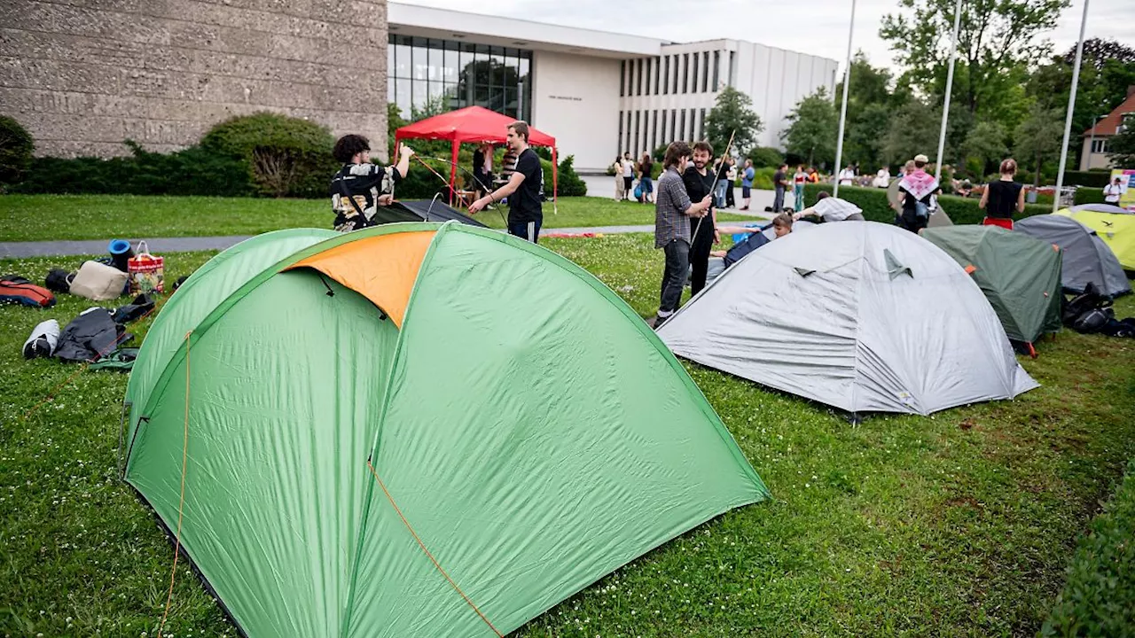 Berlin & Brandenburg: Pro-Palästina-Protest - Hörsaal der FU Berlin geräumt