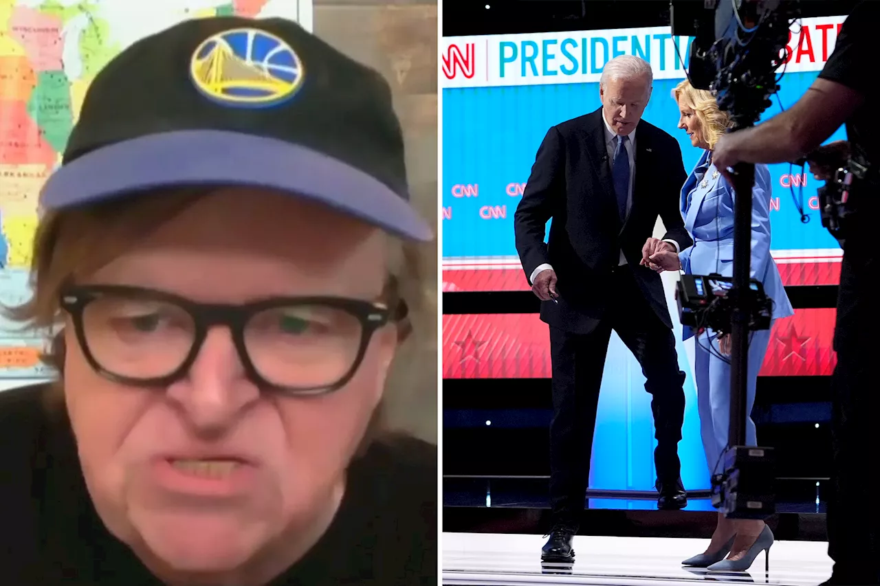 Michael Moore rips those pushing Biden to stay in the race for inflicting 'cruelest form of elder abuse'