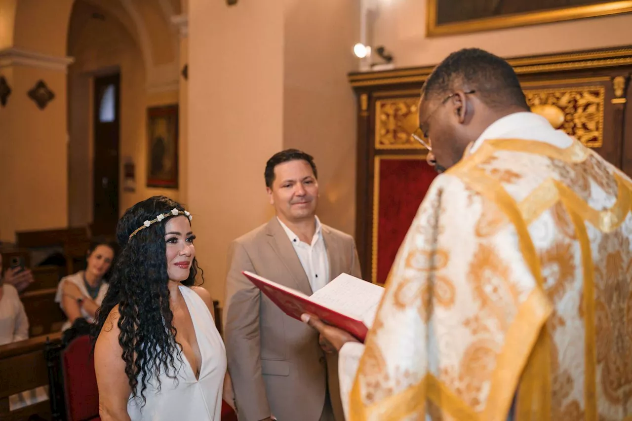 Carolina Sandoval y su esposo renuevan sus votos matrimoniales en España