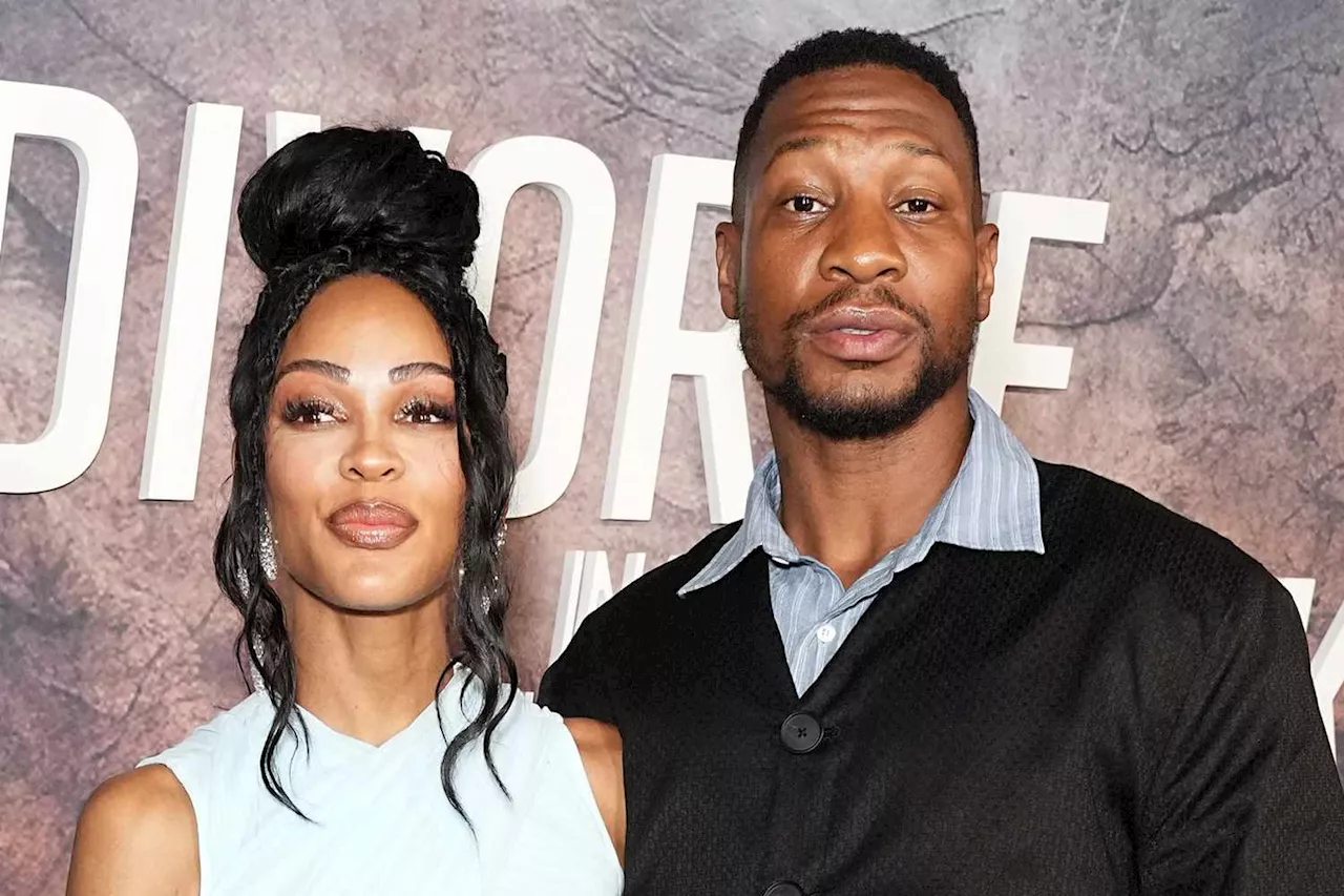 Jonathan Majors Supports Girlfriend Meagan Good at Divorce in the Black Premiere