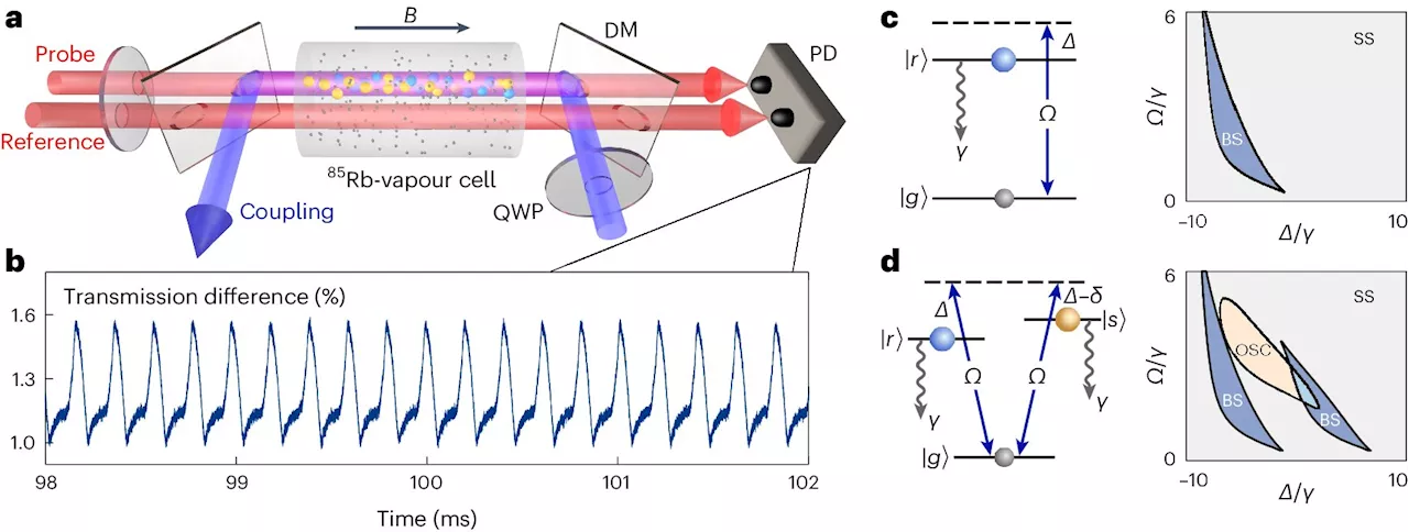 Scientists successfully create a time crystal made of giant atoms