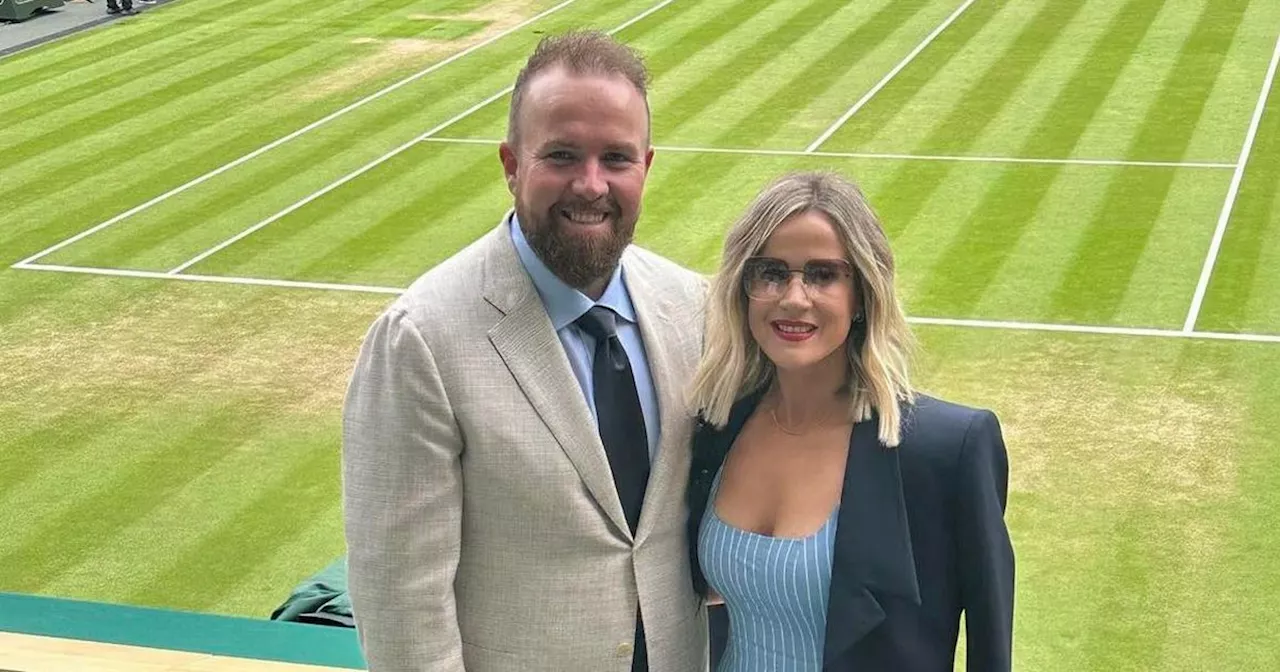 Shane and Wendy Lowry looking stylish at Wimbledon day eight