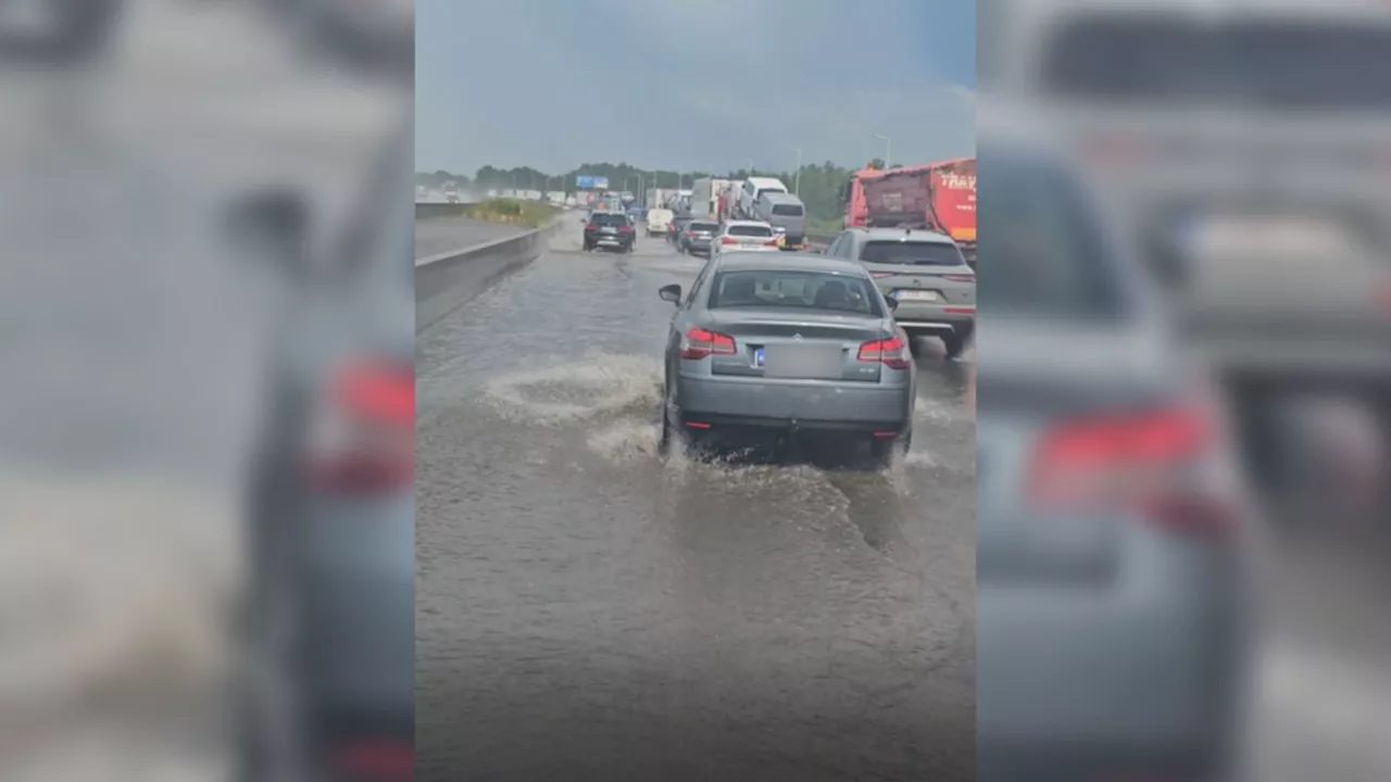 Prévisions météo: de fortes pluies sur Bruxelles, l'E19 inondée à hauteur de Mons