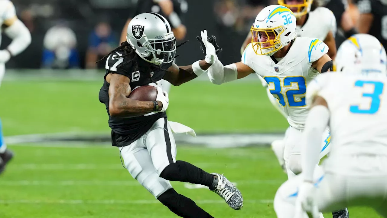 Las Vegas Raiders' Davante Adams with message for Chargers' social media team