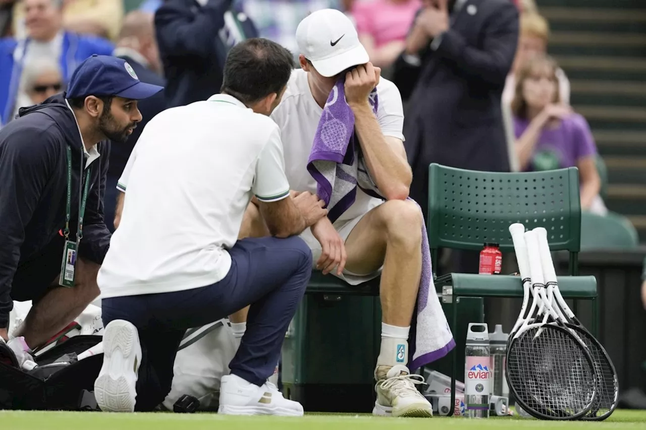 Jannik Sinner loses to Daniil Medvedev at Wimbledon after getting treatment from a trainer