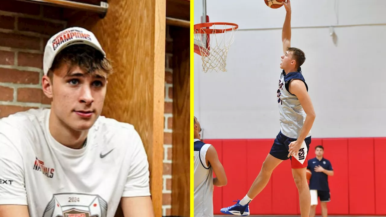 Meet Cooper Flagg, the teenager who lit up Team USA and stunned NBA fans while on same court as LeBron...