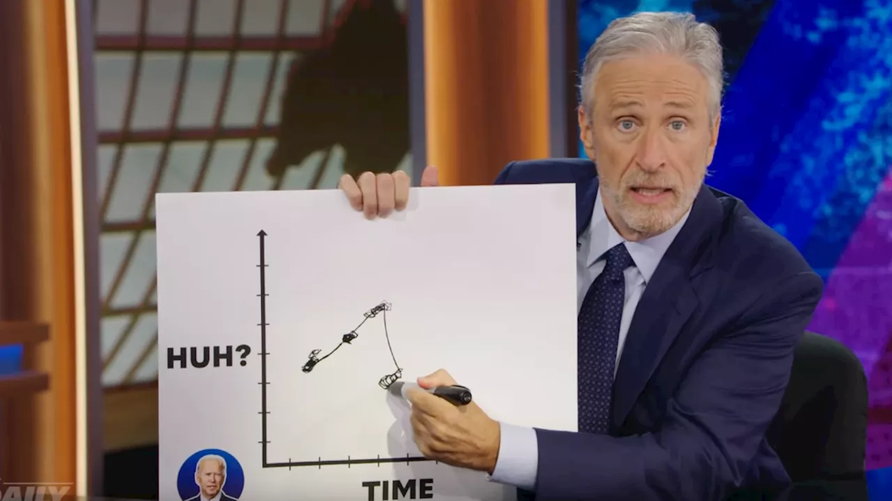 Jon Stewart rips Democrats and paper over Joe Biden debate spin