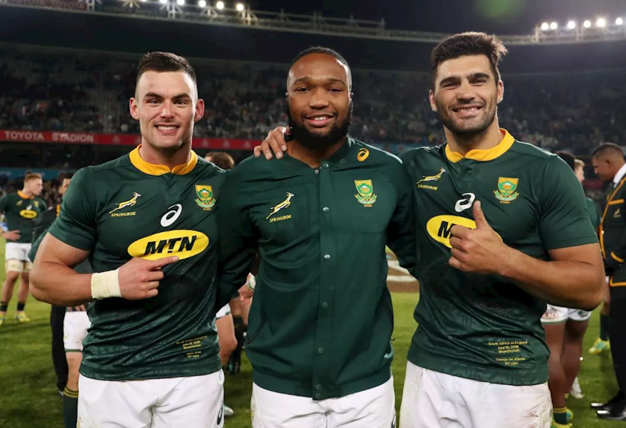 Damian de Allende, Jesse Kriel to set new Springboks midfield combination record