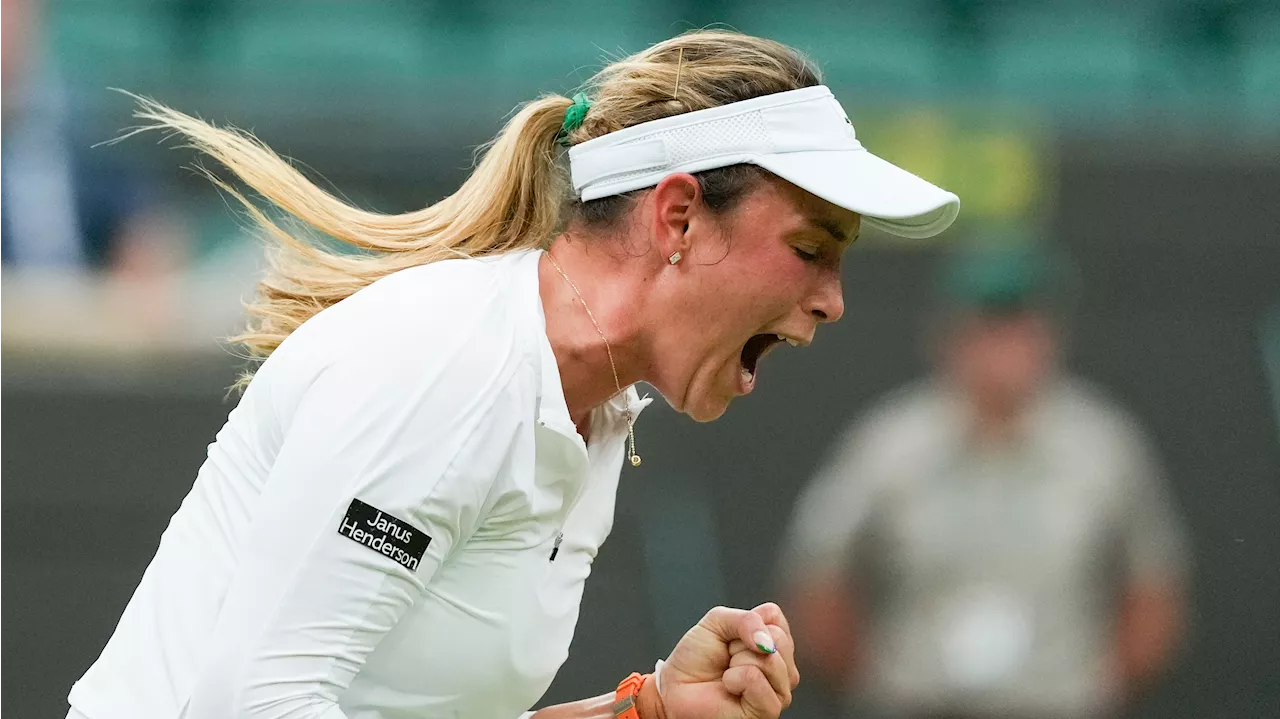 Vekic reaches first Grand Slam semifinal in comeback win over Sun at Wimbledon