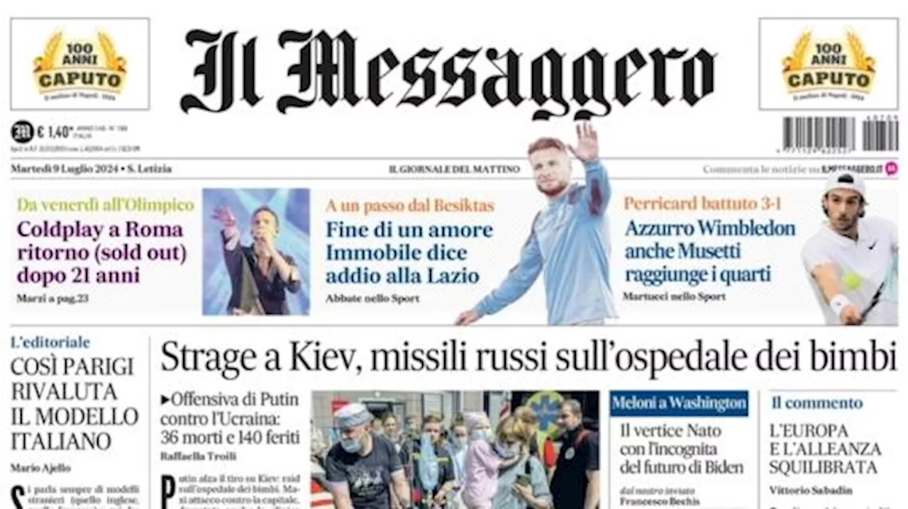 Il Messaggero: 'Lazio, fine di un amore: Immobile ai saluti, ha detto sì al Besiktas'