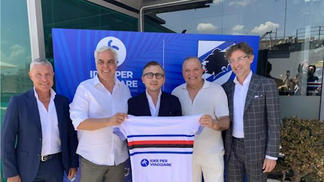 La Sampdoria presenta il nuovo back jersey sponsor: 'Iniziato un nuovo viaggio'