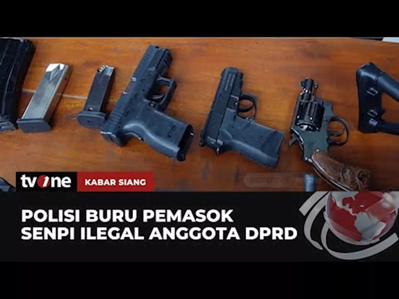 Polisi Sita 4 Senjata Api Ilegal Milik Anggota DPRD Lampung Tengah