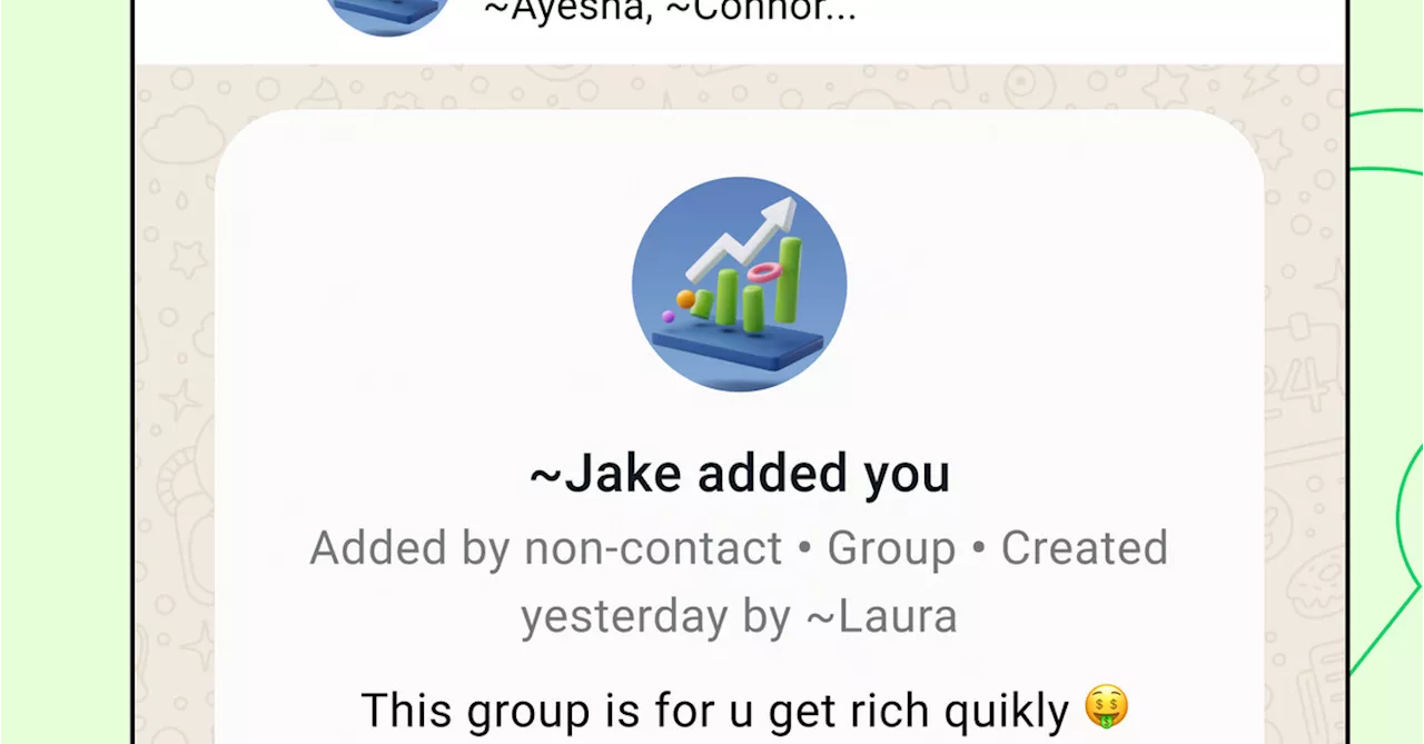 WhatsApp is making it easier to identify and exit suspicious group chats