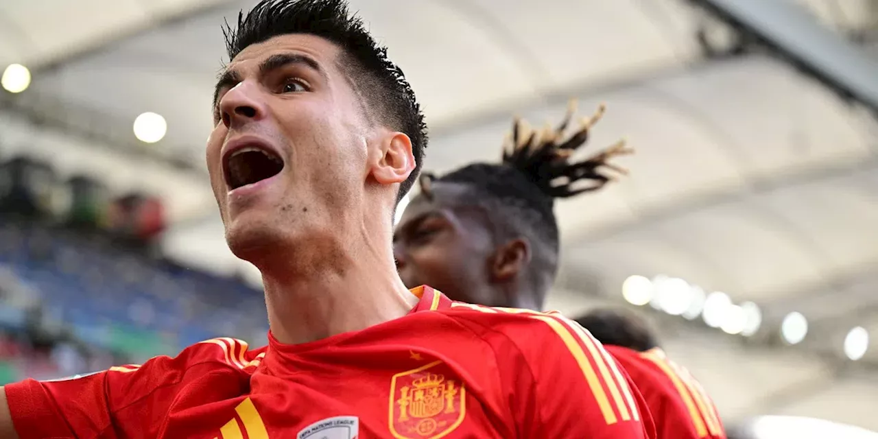 Toch Spaanse zorgen: steward tackelt Morata, Spaanse spits heeft veel pijn