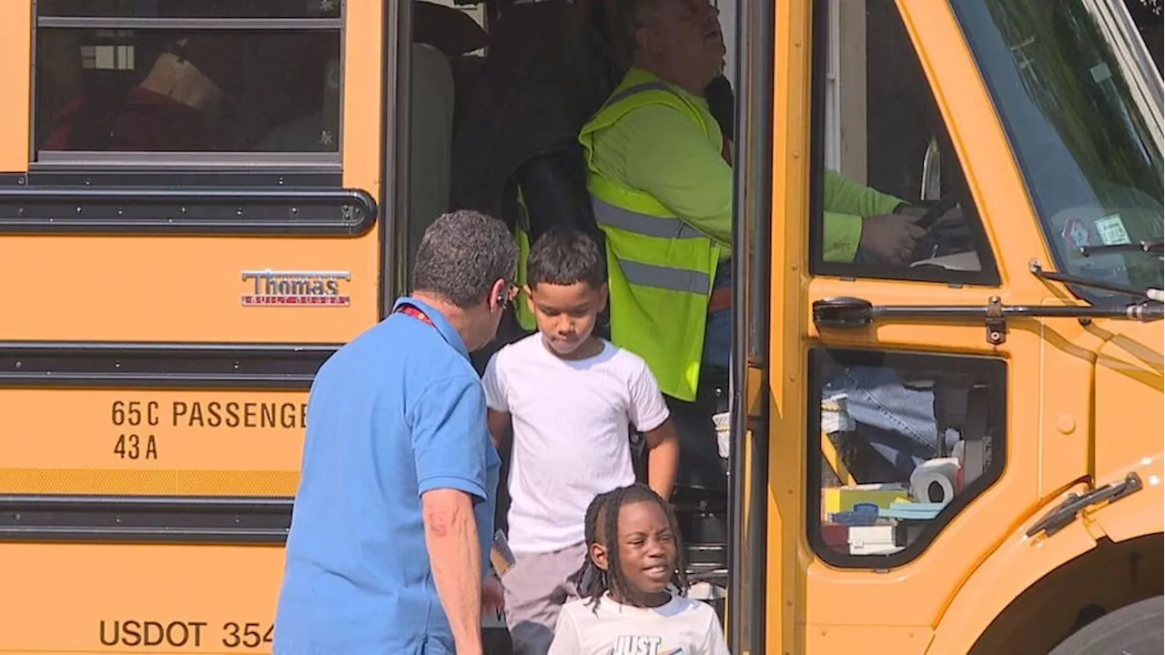 Firefighters send off youth burn survivors to Camp Courage