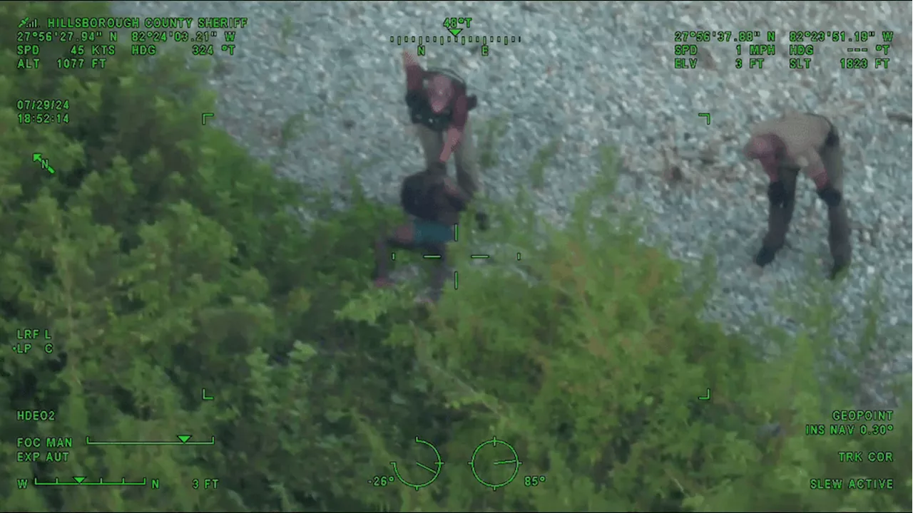 WATCH: Florida man spends six hours in swamp in attempt to avoid arrest