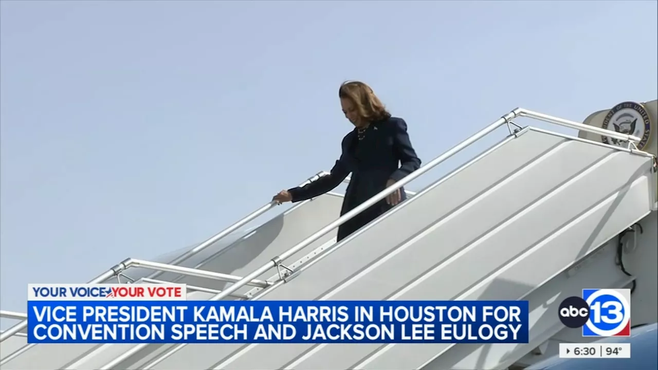 Kamala Harris attends political events ahead of eulogy for Sheila Jackson Lee in Houston