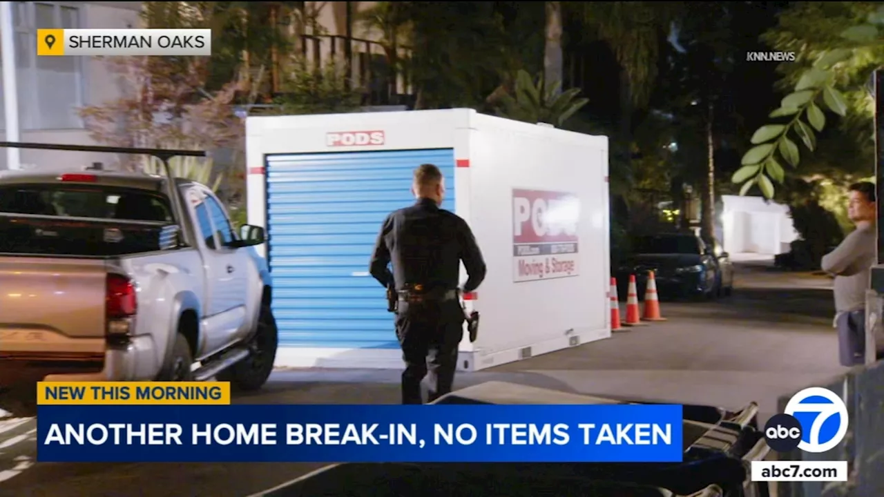 Police respond to report of 'hot prowl' burglary after 3 suspects break into Sherman Oaks home