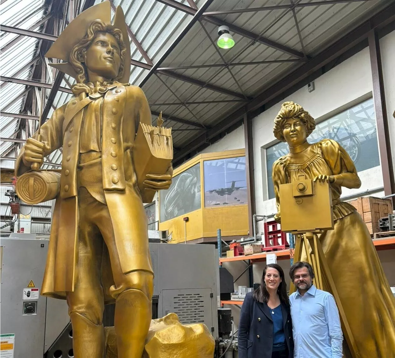 JO 2024 : les statues dorées de la cérémonie d’ouverture ont été conçues dans les Yvelines