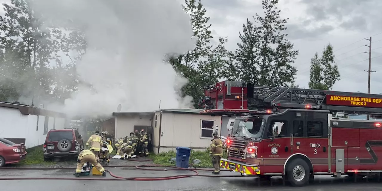 Anchorage Fire Department says teamwork helped save life of trailer fire victim