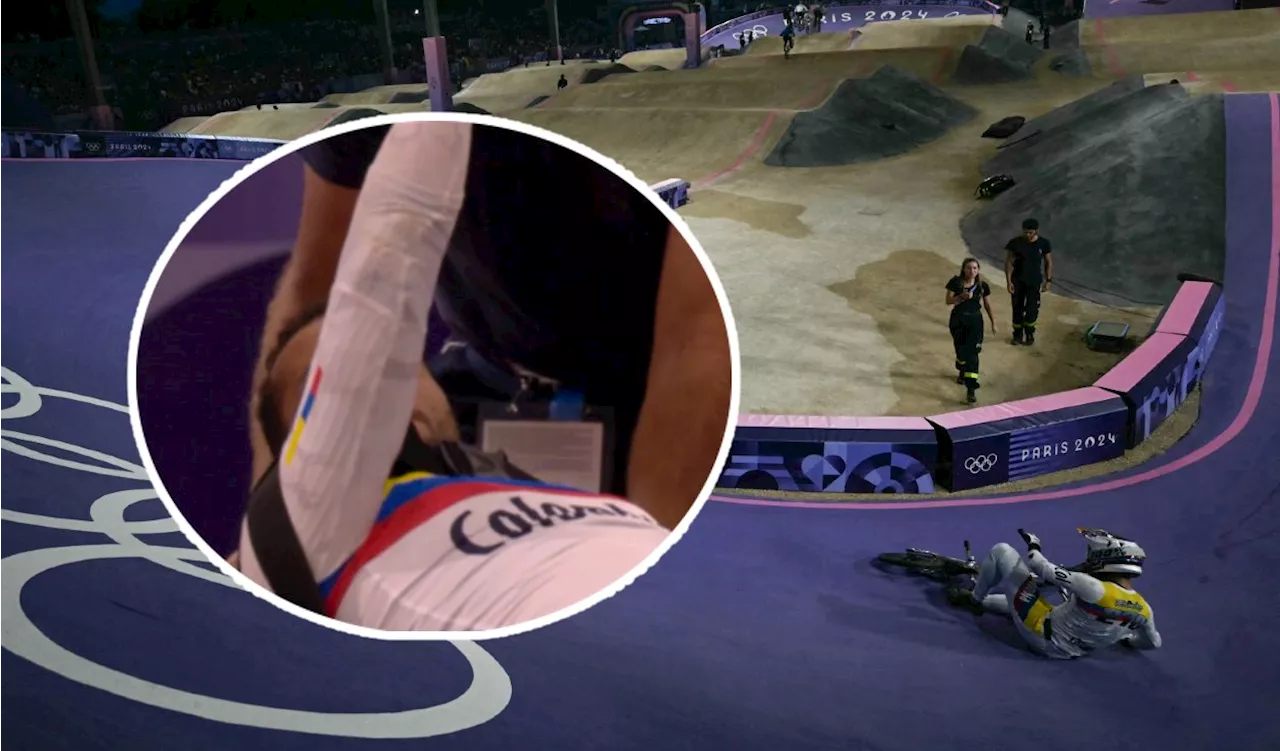 La mala suerte de Carlos Ramírez en el BMX Olímpico: sufrió 2 caídas