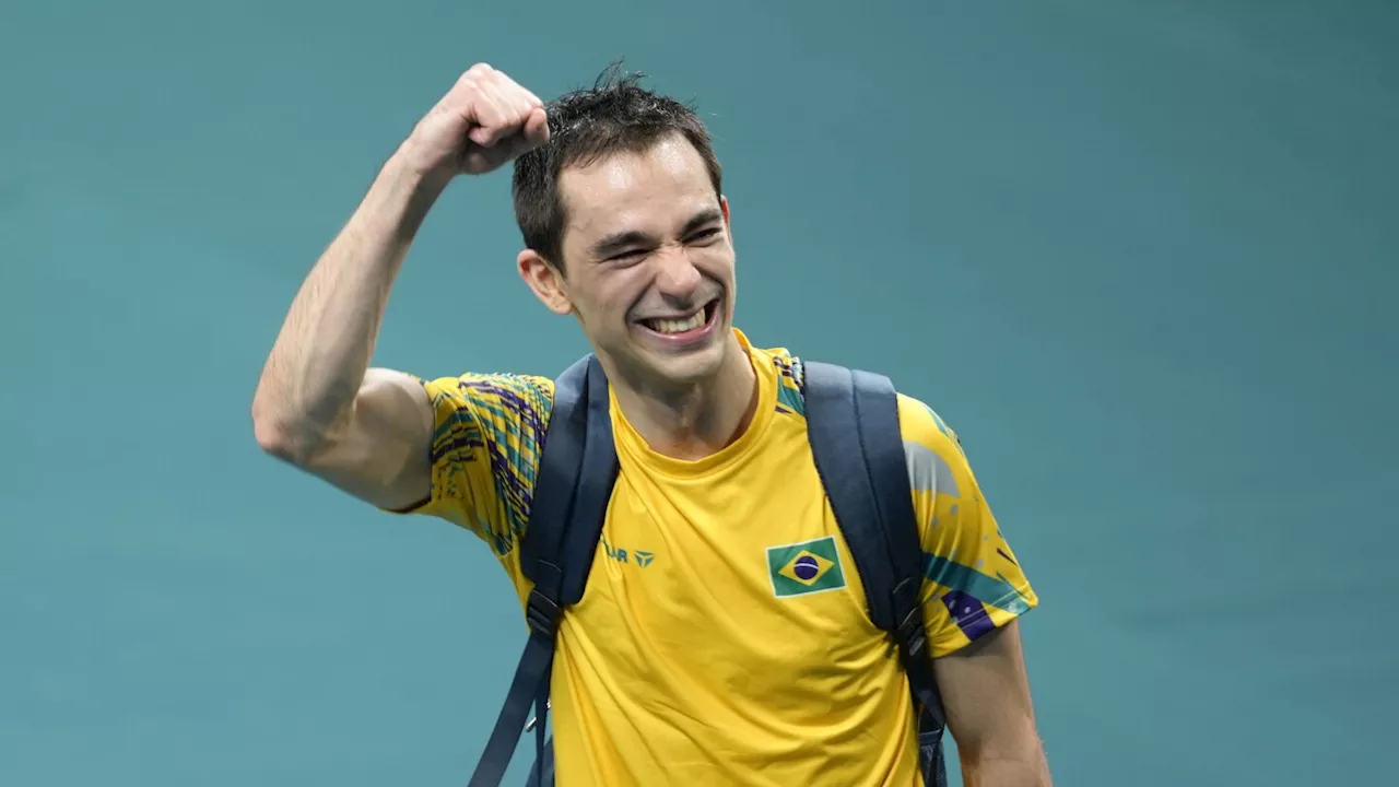 Brazil's Hugo Calderano becomes 1st from outside Asia or Europe to reach Olympic table tennis semis