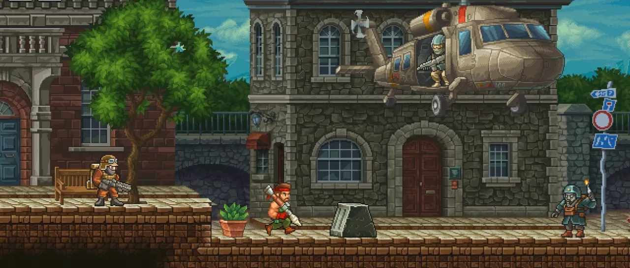 Presentan juego estilo Metal Slug con toques Metroidvania