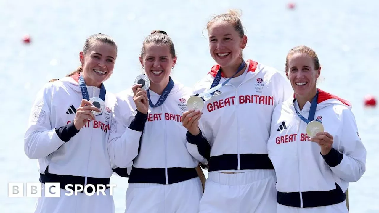 Helen Glover GB women's four win silver at Paris 2024 Olympics