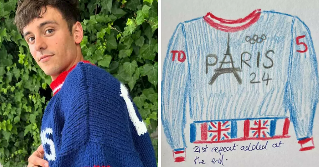 Tom Daley Finished Knitting His 2024 Paris Olympics Sweater, Days After Winning Silver In Diving