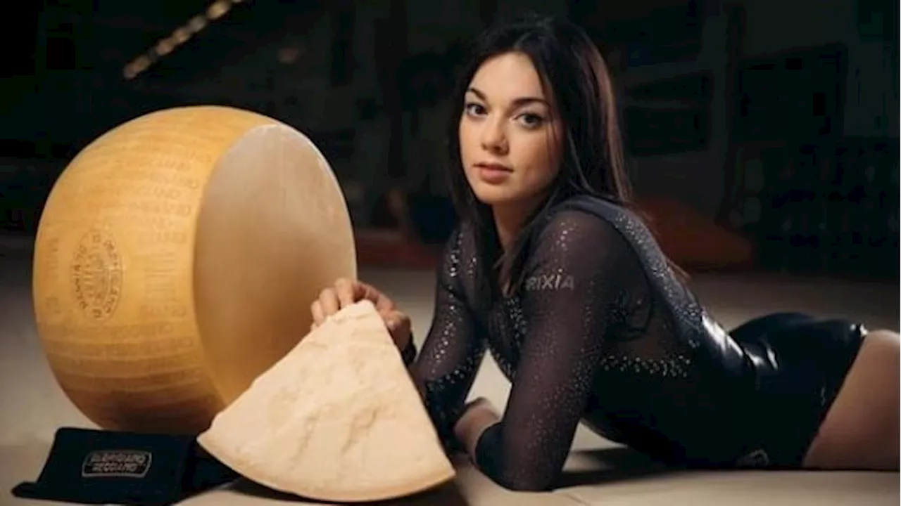 Italian gymnast posing with wheels of cheese is the Olympic hero the internet needed