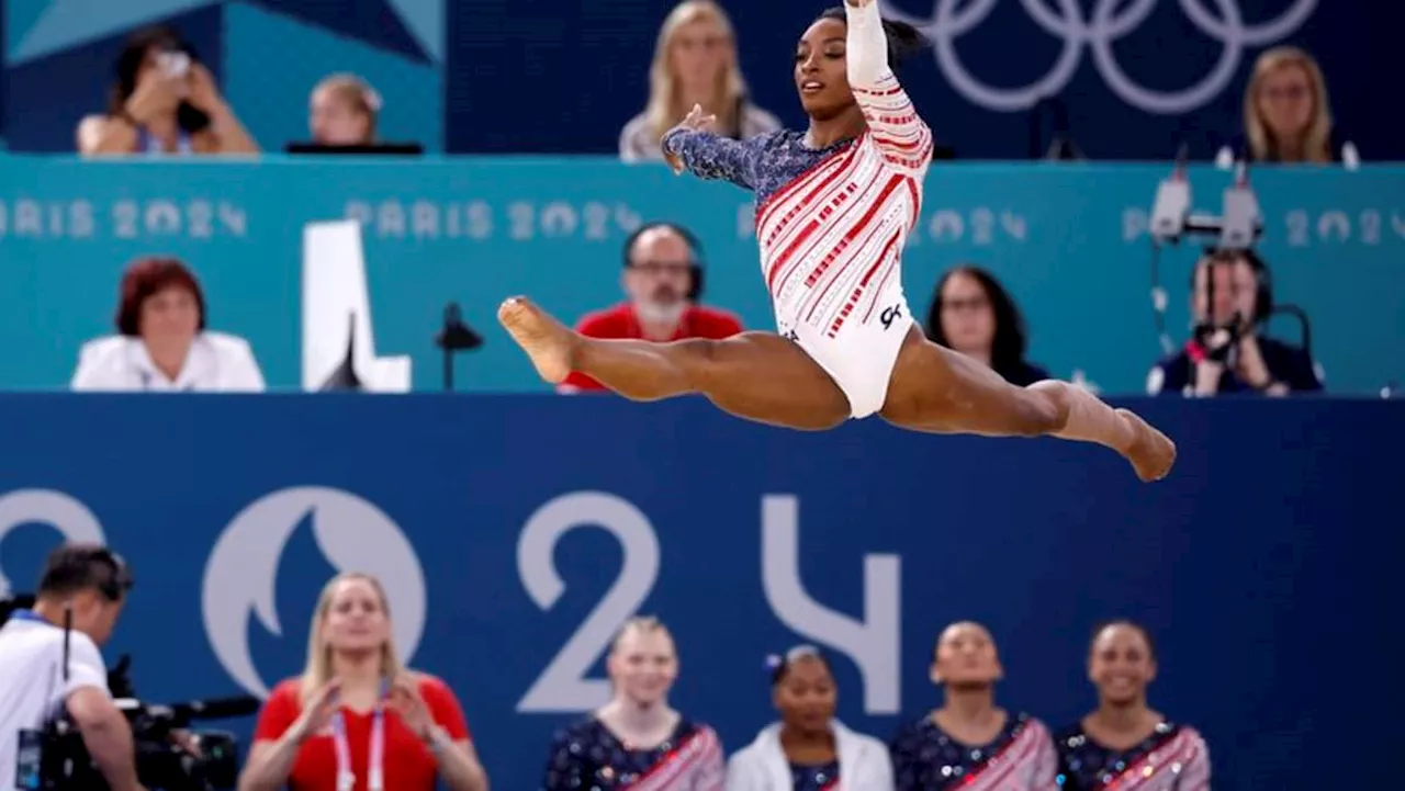 Gymnastics-Biles, Andrade keep Paris arena on new-skill watch