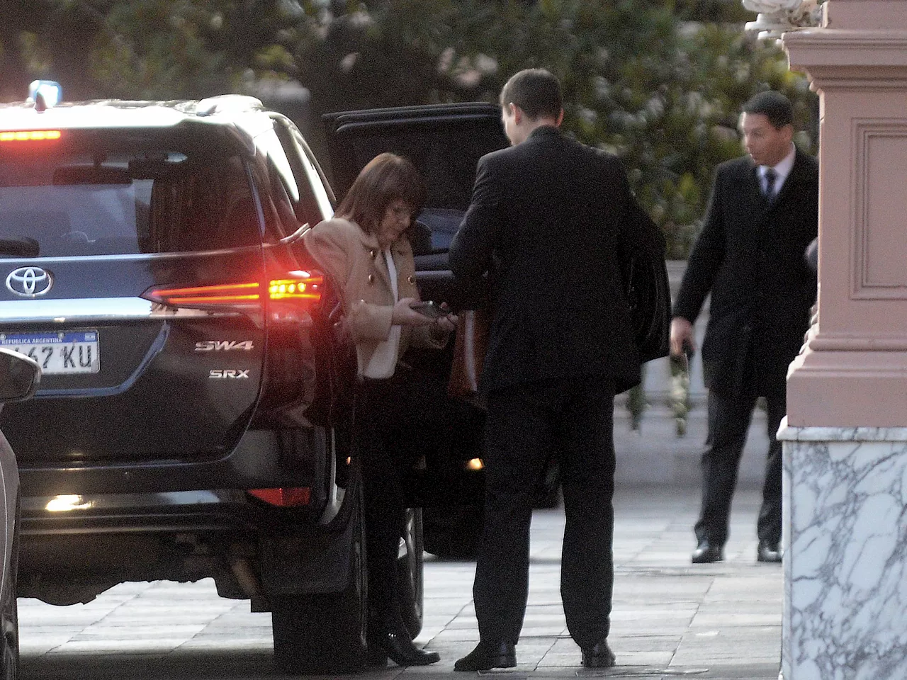 Patricia Bullrich visitó la Casa Rosada antes del discurso de Mauricio Macri