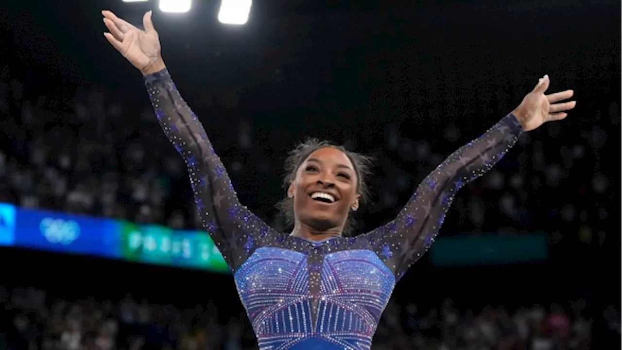 Paris 2024: Simone Biles wins second Olympic all-around gymnastics title