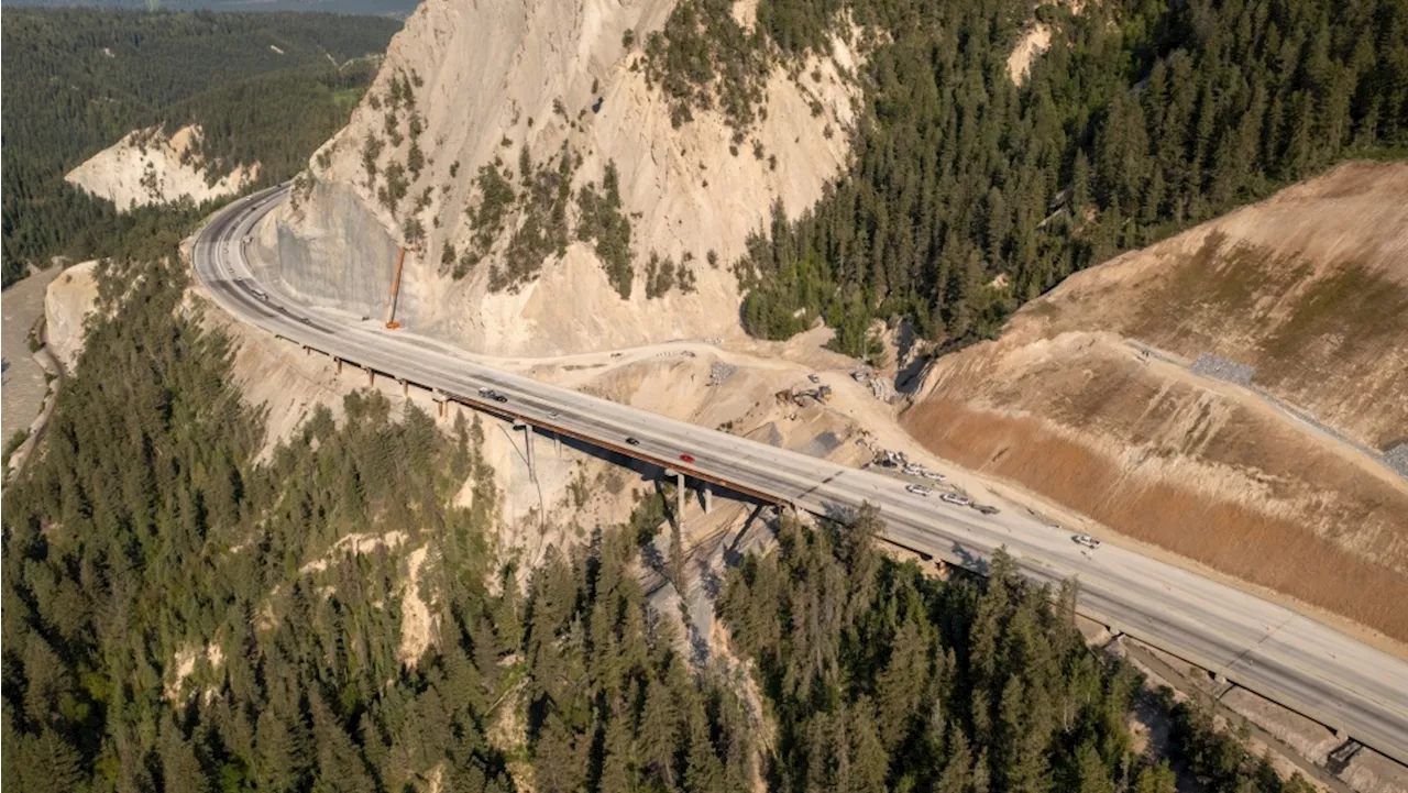 Four-lane stretch of Trans-Canada Highway opens east of Golden, B.C., after years of construction