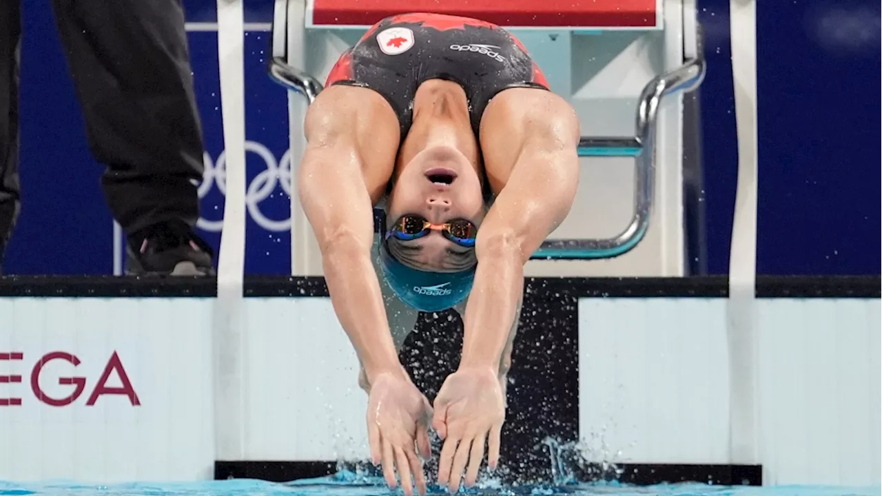 Canada's Kylie Masse, women's relay team advance in Olympic swimming